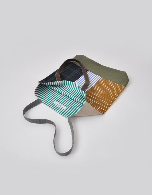 パッチワークシャツトート